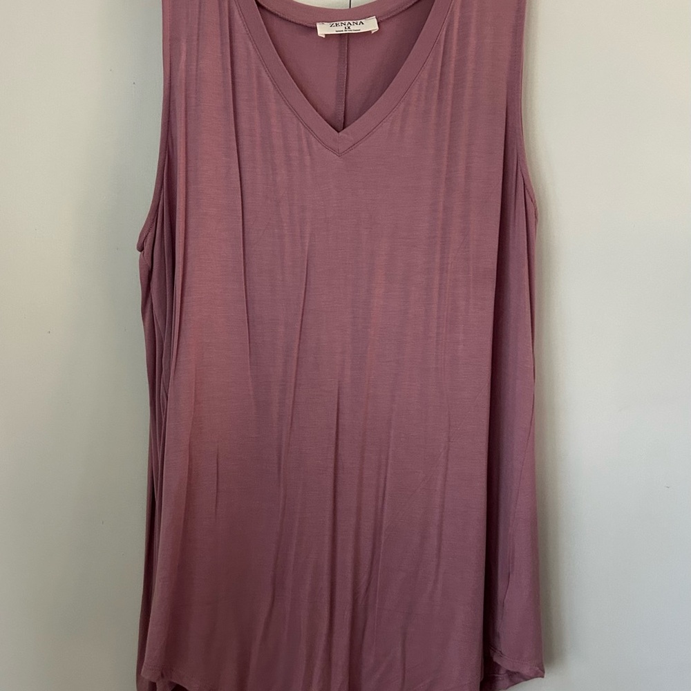 Zenana Outfitters Dusty Rose Tank Top